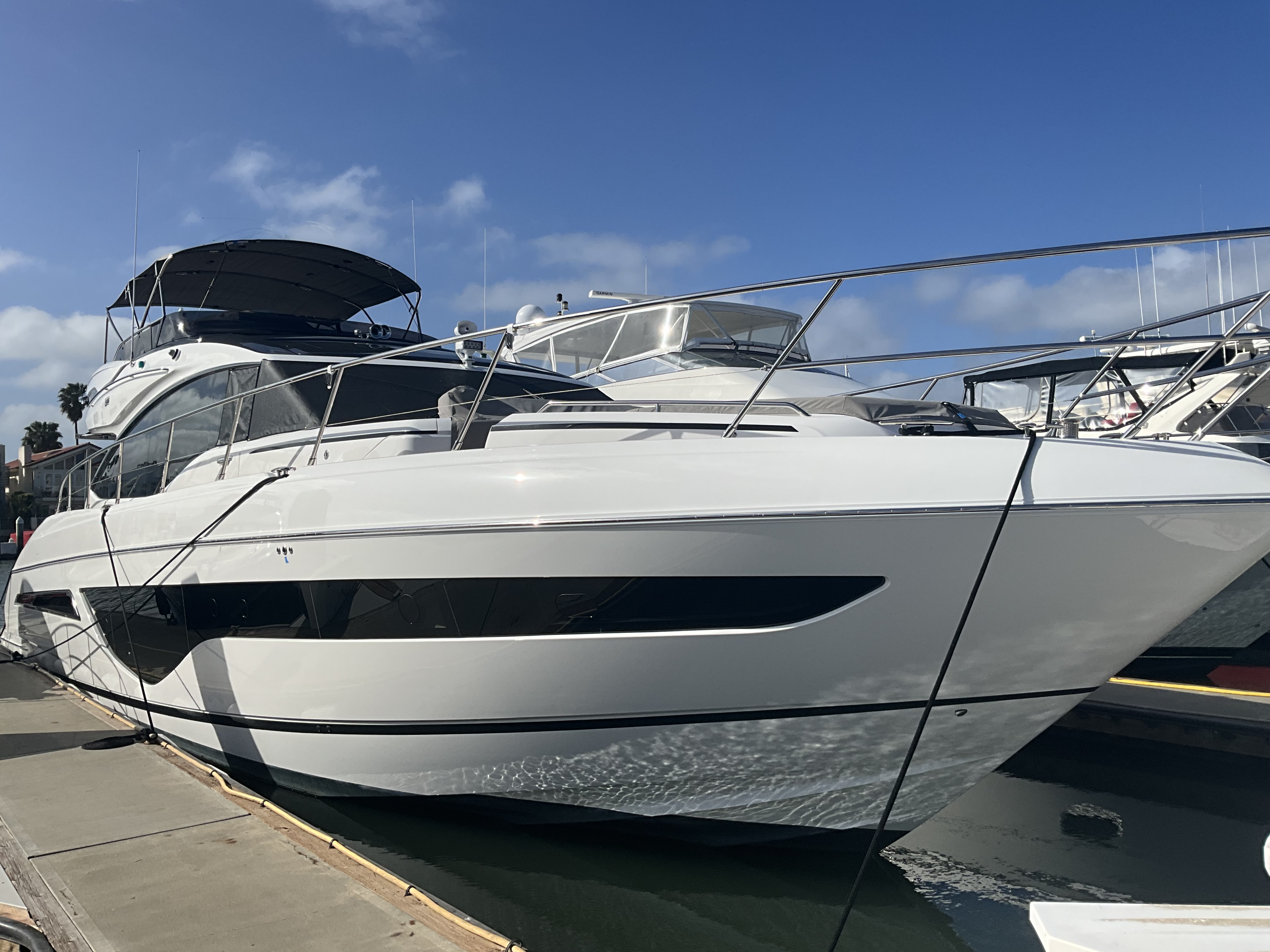 Yacht at marina